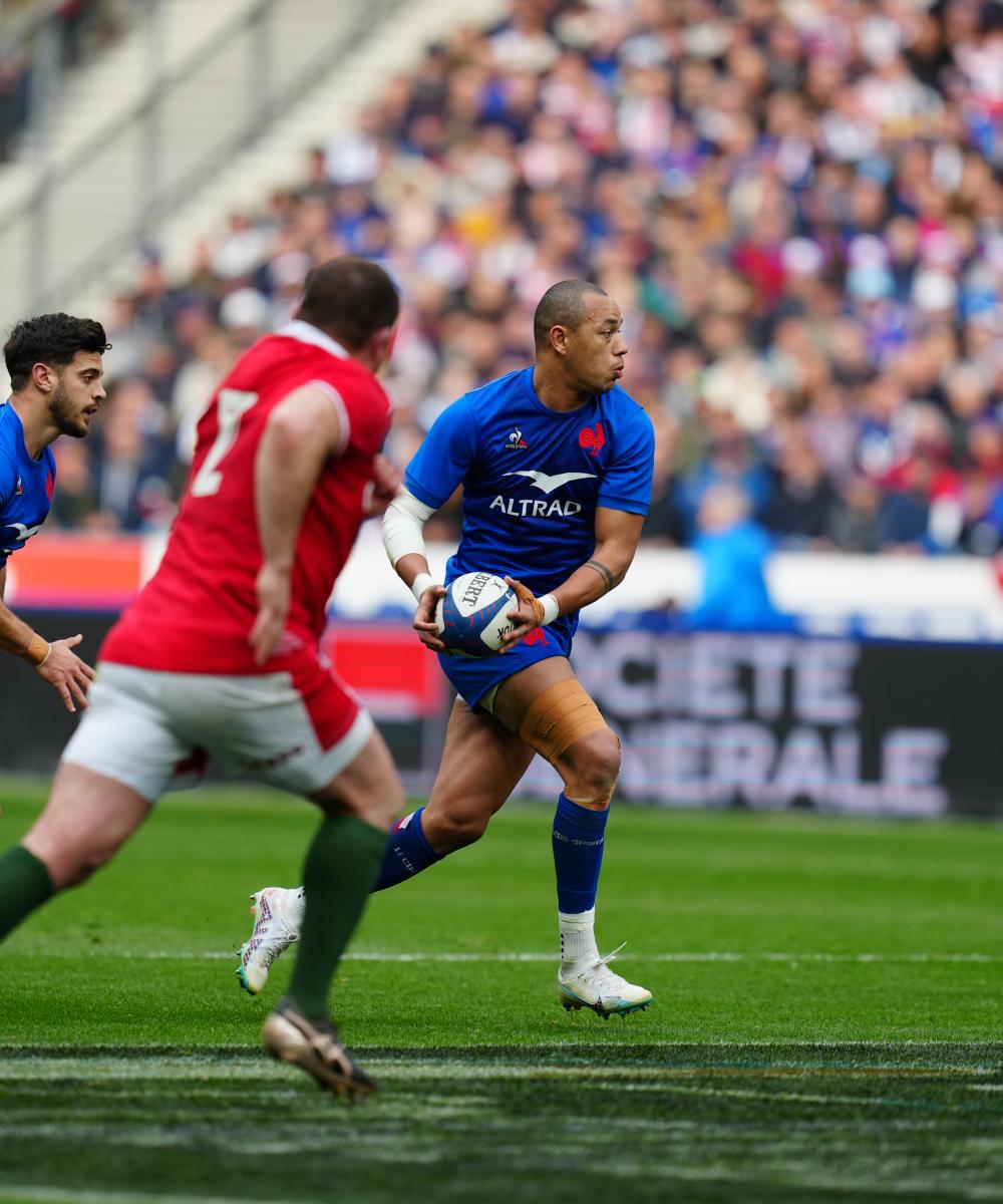 Match de rugby entre la France et le Pays de Galles au Tournoi des 6 Nations