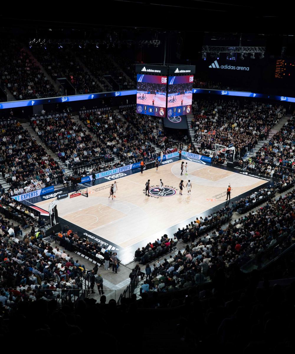 VIP hospitality packages for Paris Basketball games with exclusive seating and gourmet dining