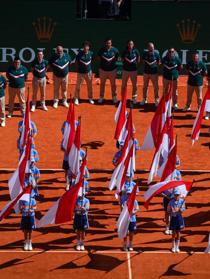 Cérémonie remise des prix courrt central Rolex Monte Carlo Masters