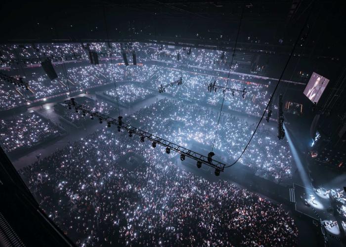 Atmosphere concert Paris la Defense Arena