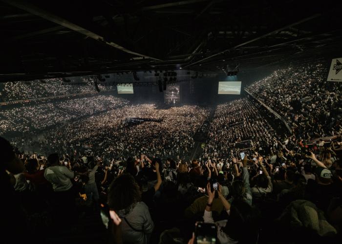 Booba VIP concert at the Paris La Défense Arena.