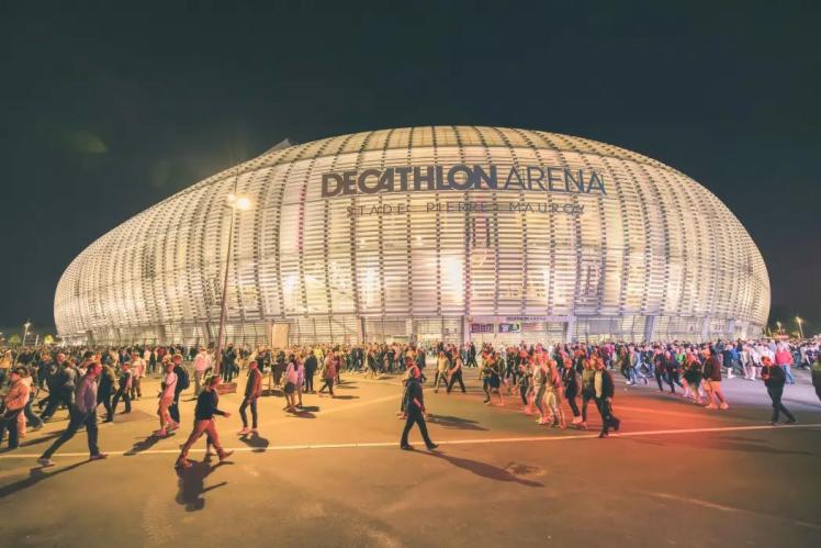 general access plan to the stade pierre mauroy decathlon arena lille